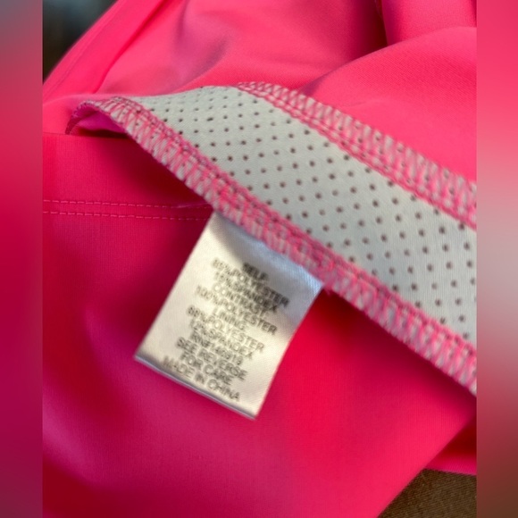 Jessica Simpson The warm up tank top pink with metallic stripes Sz-M. X7 - Picture 7 of 11